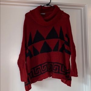 Wooden Ship Cowl Neck Poncho Sweater